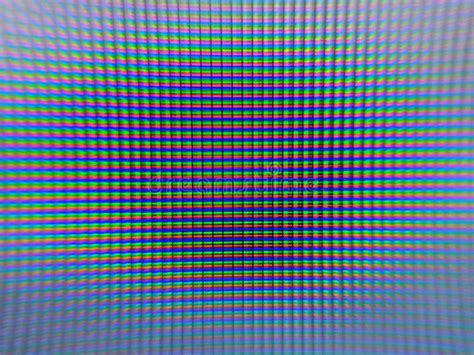 Multi Colored Pixels On The Screen Close Up Stock Image Image Of
