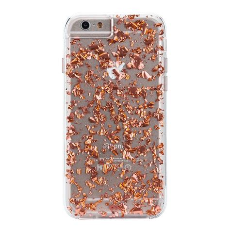 Case Mate Karat Rose Gold Clear Back Case Cover For Apple Iphone 6 Plus 6s Plus Rose Gold
