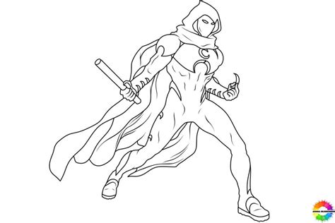 Moon Knight Free Printable Coloring Pages