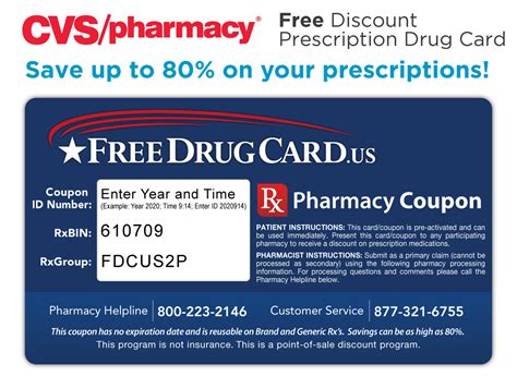 Cvs Pharmacy Discount Prescription Card Savings On Rx Drugs