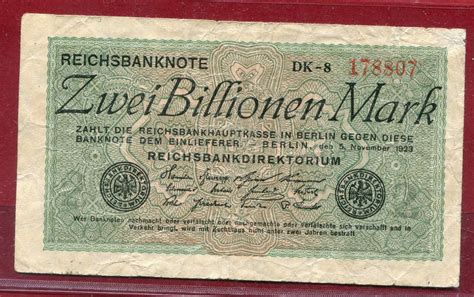It was a period of low economic growth and rising unemployment, with jobless figures as high as 8%. Inflation Dt. Reich 1919 - 1924 2 Billionen Mark ...