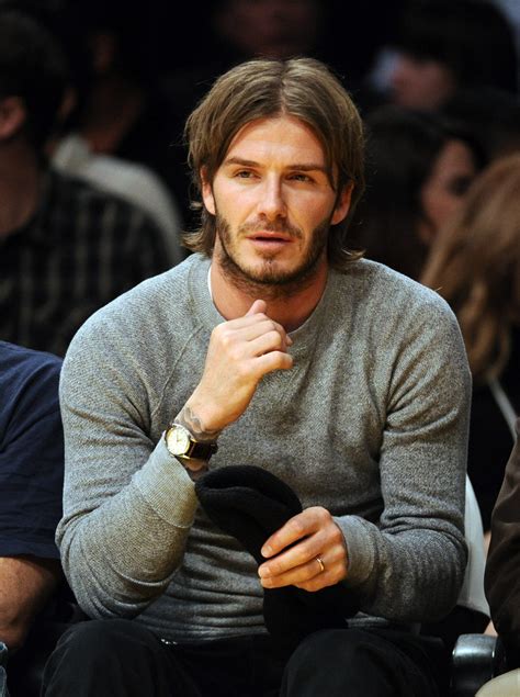 Collection by elizabeth ann charlton. Latest Pictures of David Beckham and His Long Hair at a ...