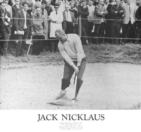 Golf Art Jack Nicklaus In The Sand Circa 1963 Print