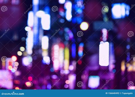 Abstract City Lights Stock Photo Image Of Focus Tokyo 156640492