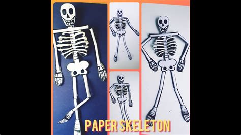 How To Make A Paper Skeleton Crafting A Model Of Paper Skeleton Youtube