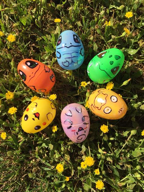 Pokemon Easter Eggs Manualidades Decoración De Pascua Huevos De Pascua