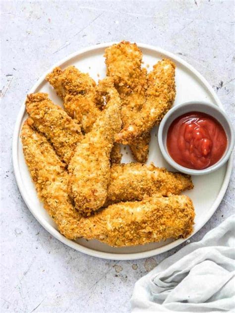 Parmesan Breaded Air Fryer Chicken Tenders Story Recipes From A Pantry
