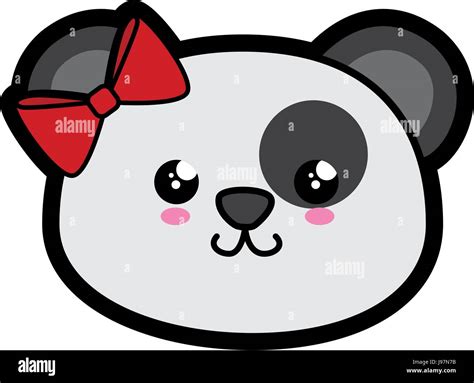 Bear Panda Kawaii Cartoon Stock Vector Image And Art Alamy
