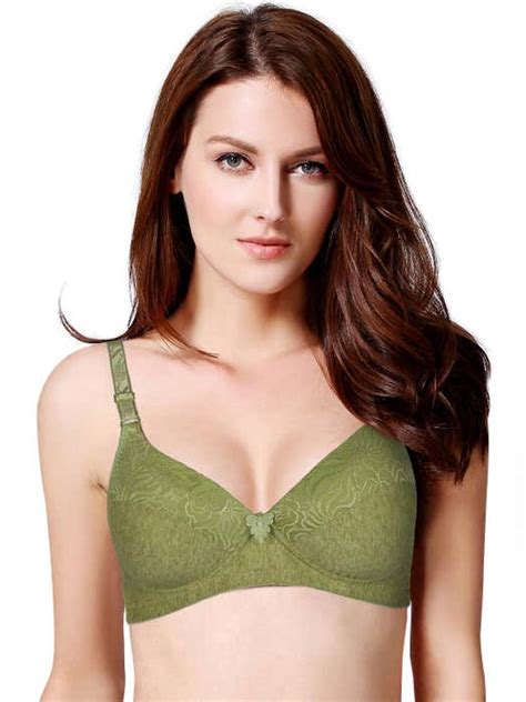 Buy Shyle Green Lace Overlay Push Up Bra Online In India Lace Overlay Push Up Bra At Best Price