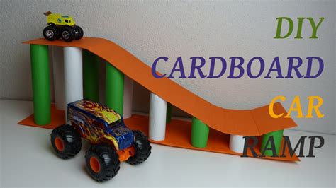 Cardboard Car Ramp Diy Childrens Toys Youtube
