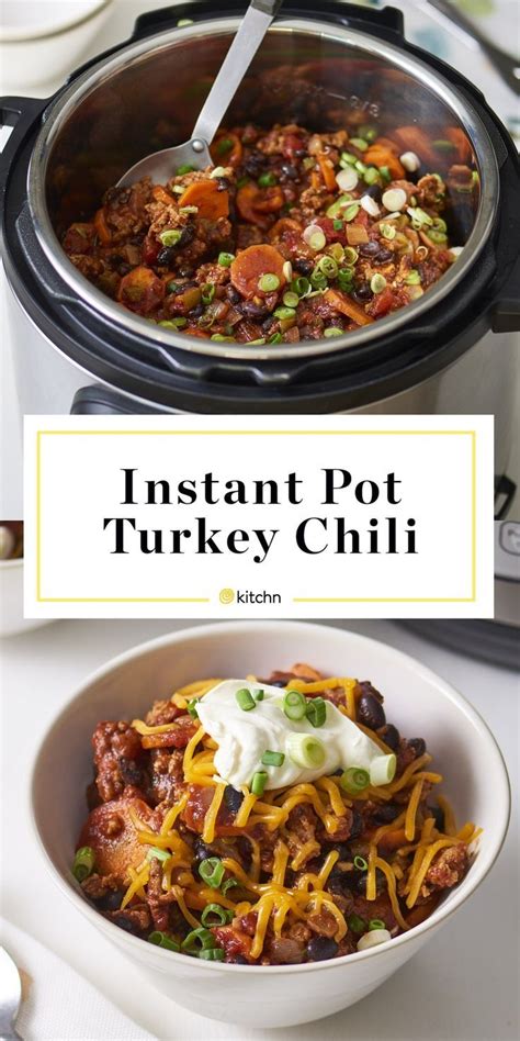 Cook bell pepper and onion in the hot oil until onion is translucent, 5 to 7 minutes. Instant Pot Turkey Chili | Recipe | Healthy instant pot ...