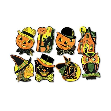 Beistle Pkgd Halloween Cutouts 85 Inches X 925 Inches 2 Packs Of 4