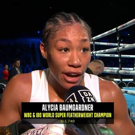 Dazn Boxing On Twitter 🗣 Alycia Baumgardner Is The New Wbc And Ibo