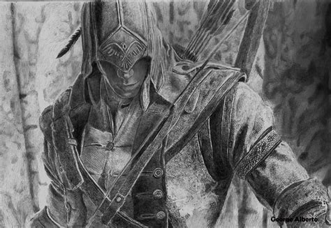 Assassin Creed Realistic Pencil Draw Desenho Realista A L Pis