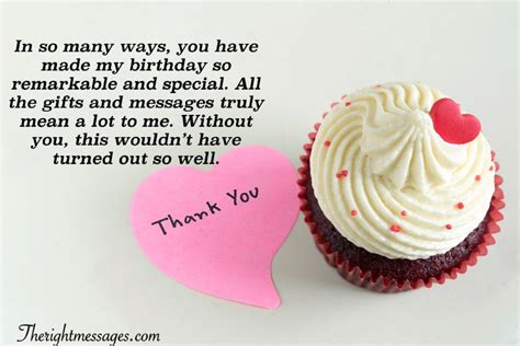 Heartfelt Thank You Messages For Birthday Wishes