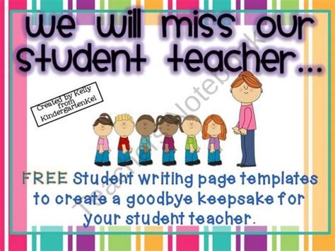 Maybe you would like to learn more about one of these? Goodbye, Student Teacher! A Class Book Freebie from ...