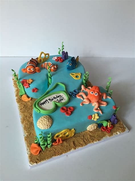 Please consider making a donation to sunny skyz and help our mission to make the world a better place. Finding Nemo/ Finding Dory combo cake for a 2-year old ...