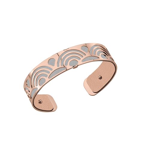 cuir pour bracelet 14 mm les georgettes rose clair gris clair