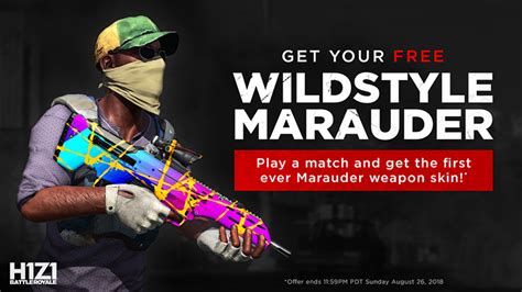 How To Unlock Your Free Wildstyle Marauder Skin For H1z1