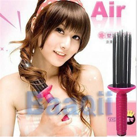 Adjustable Air Volume Comb Roller Comb Hair Curler Curling Make Up