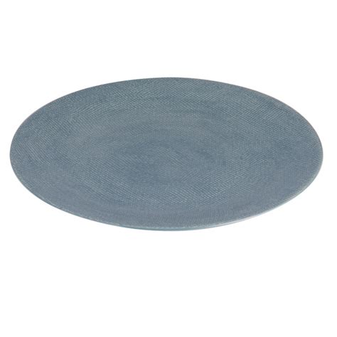 TABLE PASSION Assiette plate vésuvio bleu 27 cm lot de 6