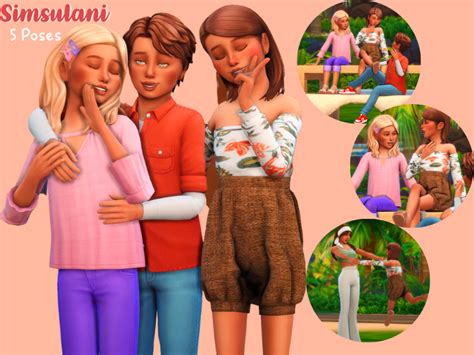 Simsulani S Pose Pack The Children Kid Poses Poses Fo