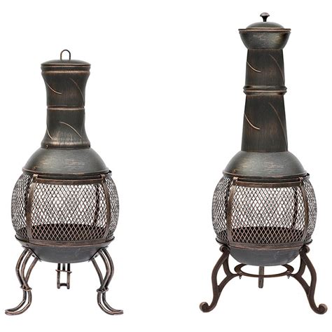 Maybe you would like to learn more about one of these? Chiminea Small/Large Steel Patio Outdoor Charcoal Fire Pit ...