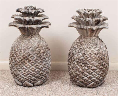 Pair of 19th Century Large Pineapple Finials at 1stdibs
