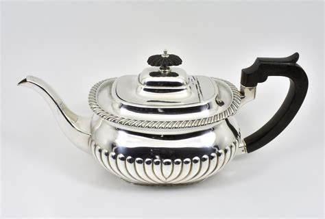 Antique English Victorian Silver Plated Teapot Mappin And Webb C1880
