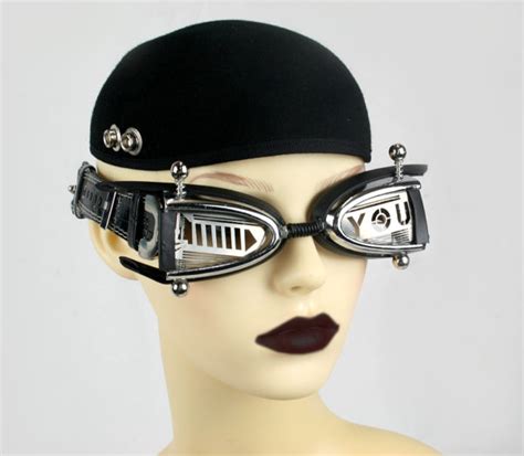 Handmade Futuristic Modern Steampunk Eye Wear Hi Tek Hi Tek Webstore