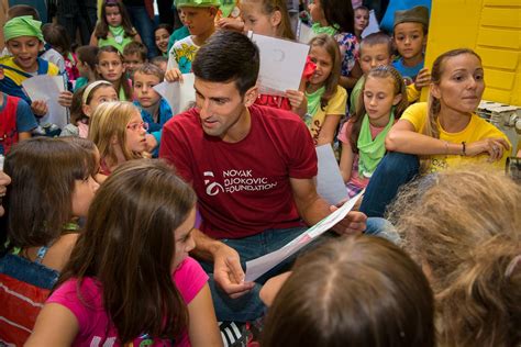 Novak Djokovic Number One Mens Tennis Player And Charity Founder