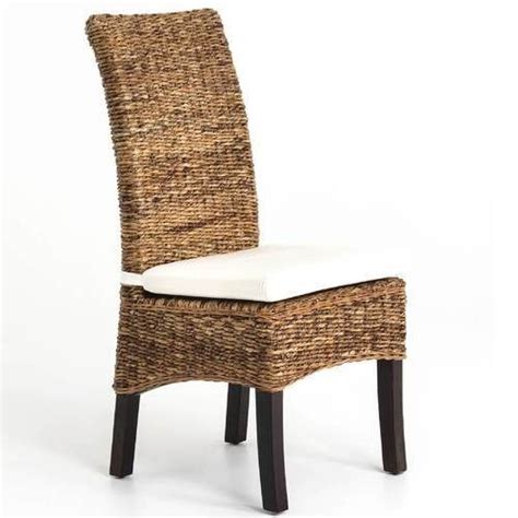 Create your banana leaf account. Banana Leaf Woven Side Chair with Cushion | Wicker dining ...
