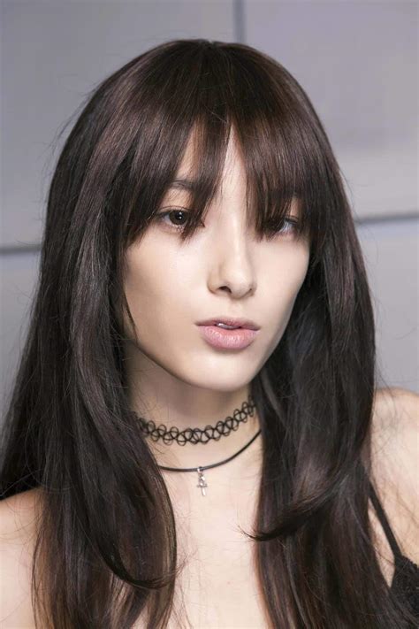 Inverted layered haircuts for long straight hair 28. 14 Best Wispy Bangs Hairstyles Trending In 2019 | All ...
