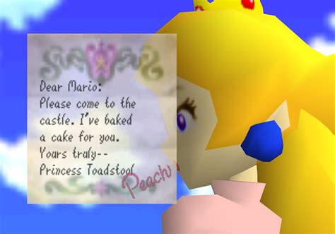 Image Princess Peachs Letter Super Mario 64png The Nintendo