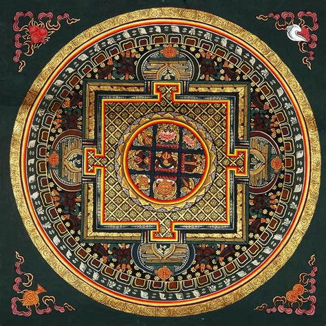 Mandala With Symbols Of Guhyasamaja Akshobhyavajra