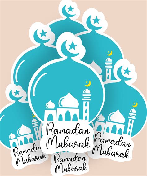 Clear Ramadan Mubarak Sticker Etsy