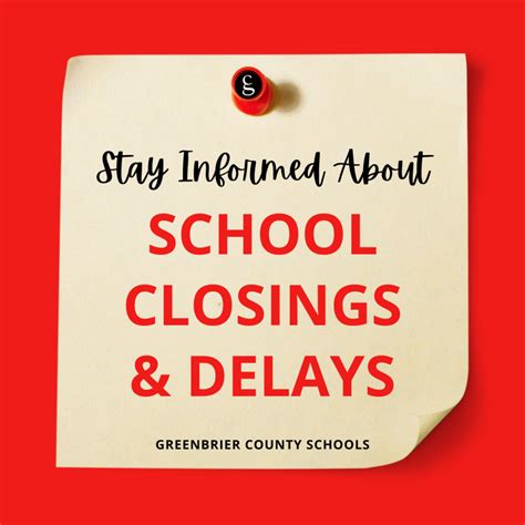 Stay Informed About Gcs School Closings And Delays Ronceverte Elementary