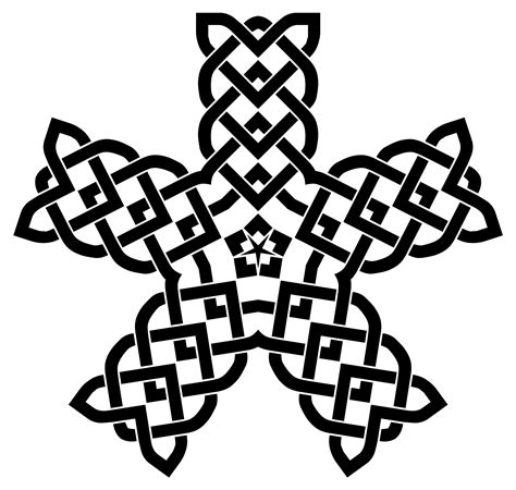Celtic Knot Star Image Public Domain Vectors