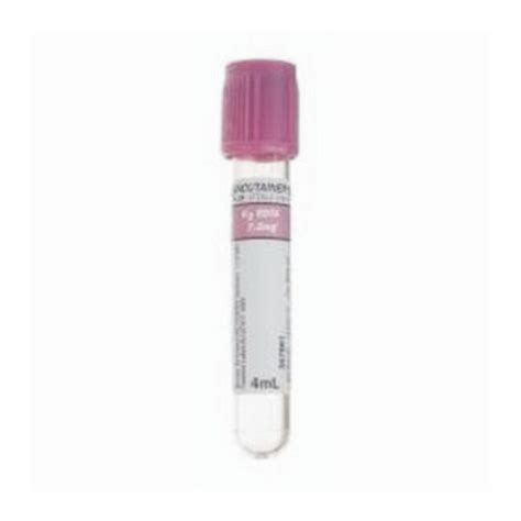 Bd Vacutainer Plastic Blood Collection Tubes With K Edta Hemogard