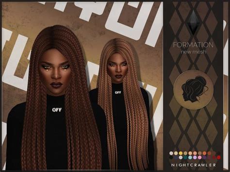 Beautiful Custom Content Hair For Sims Nightcrawler Formation