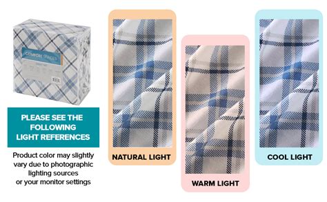 Comfort Spaces Cotton Flannel Breathable Warm Deep Pocket Sheets With