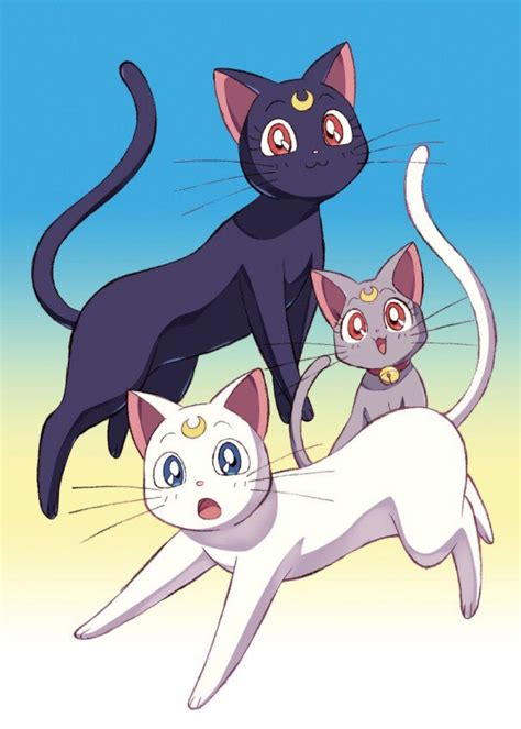 Pin By Fahema Altaee On Luna And Artemis In 2020 Sailor Moon Cat Sailor Moon Manga Sailor Moon