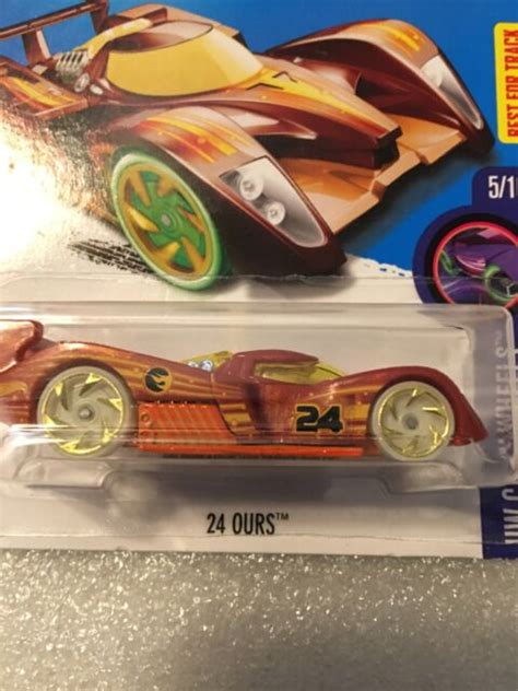 Hot Wheels 2017 24 Ours Hw Glow Wheels 510 Treasure Hunt New On Card