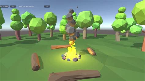 Low Poly Fire And Smoke Asset Unity Youtube