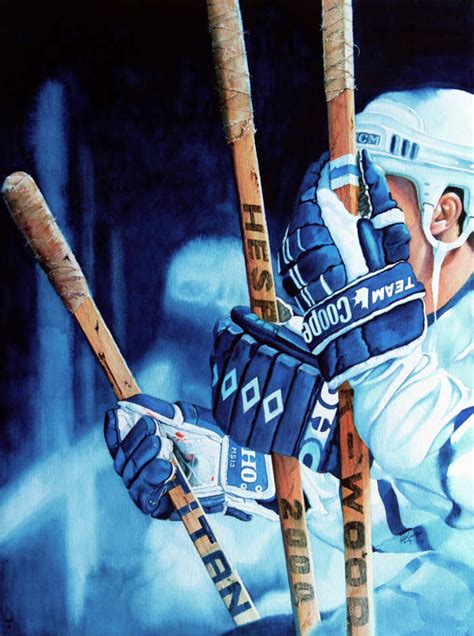 Toronto Maple Leafs Hockey Painting Hockey Art