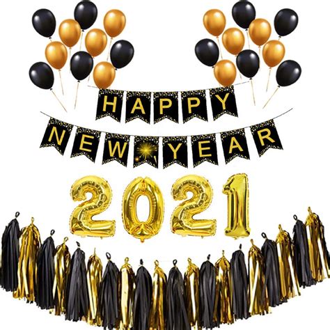 Happy New Year Party Decorations 2021 Party Supplies Set Party Favor