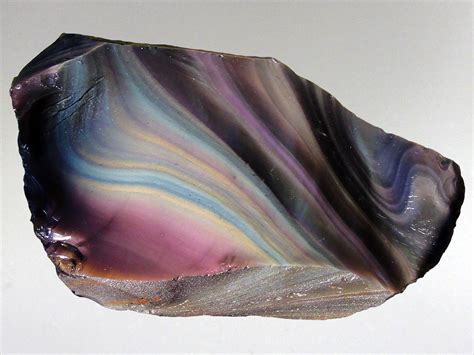 Obsidian Rainbow Has Beautiful Colours Dancing On The Surface Obsidian
