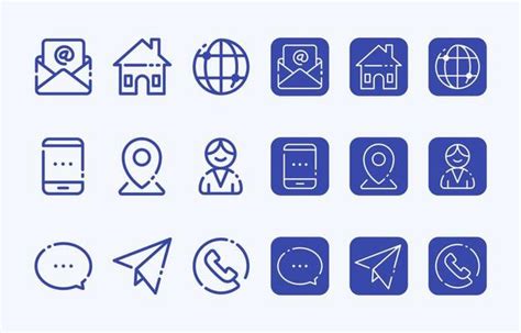 Contact Icon Set Vector Art Icons And Graphics For Free Download