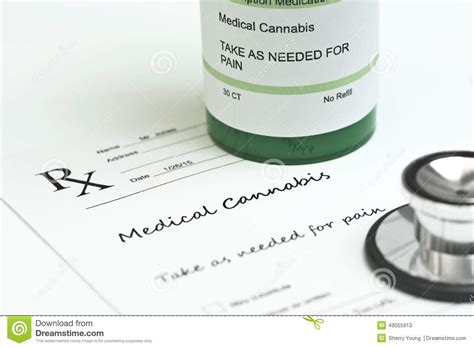 The process is aimed to cover the costs for doctor visits and evaluations and getting a medical marijuana. Medical Marijuana stock image. Image of drug, bottle - 49055913