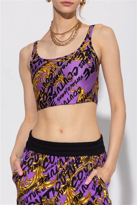 Versace Jeans Couture Patterned Tank Top Women S Clothing Vitkac